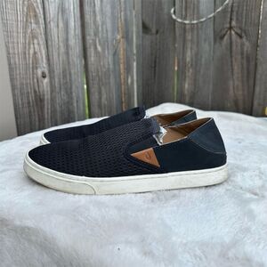 OluKai Pehuea Women's Black Slip-On Sneakers Size 10 Casual Shoes